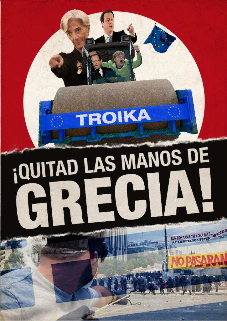 Poster for demonstration in Valencia